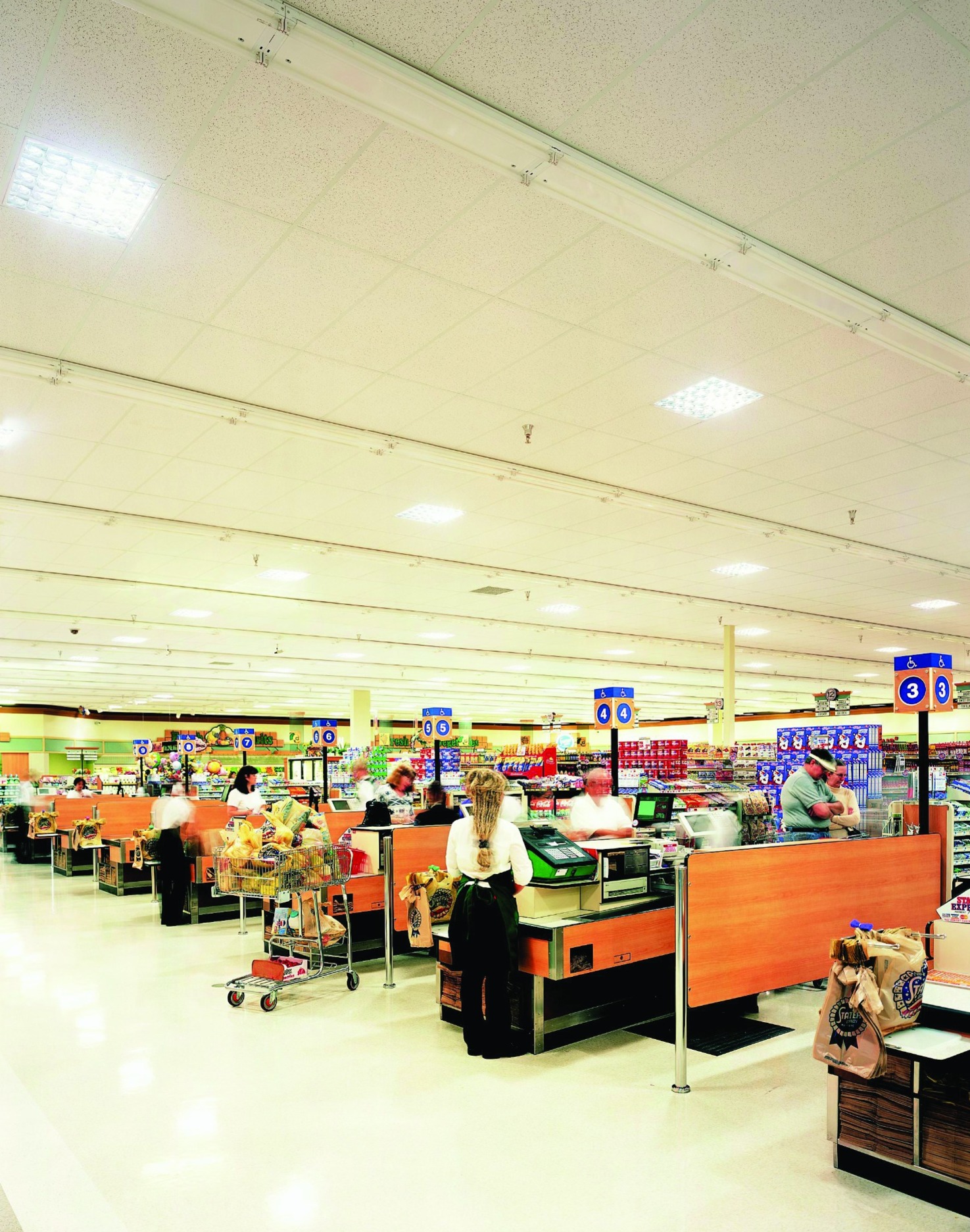 Stater Bros checkouts brightened by installed daylighting systems