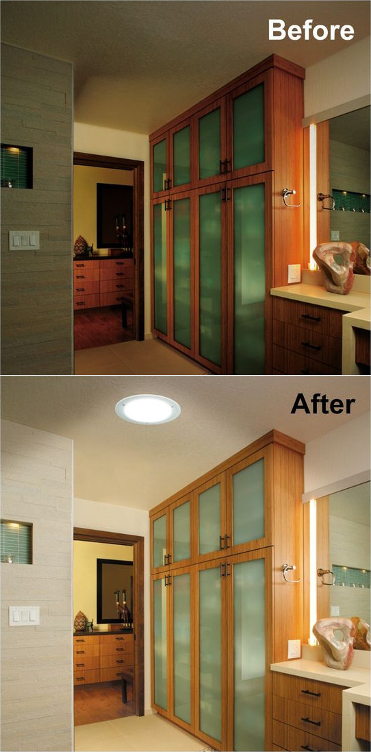 Bathroom before and after example