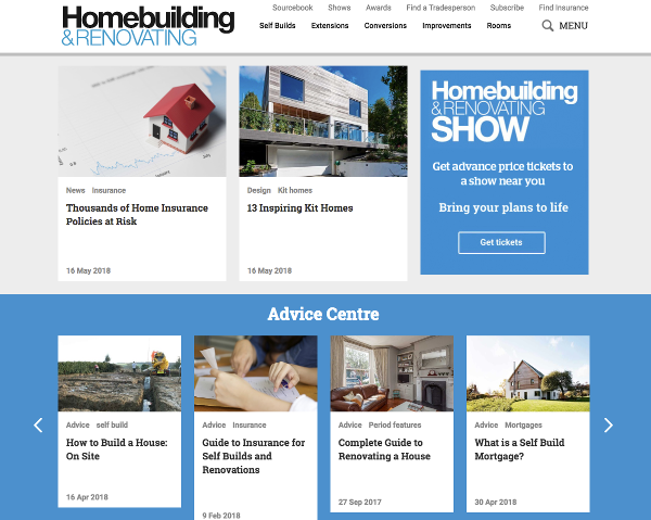 Homebuilding & Renovating website