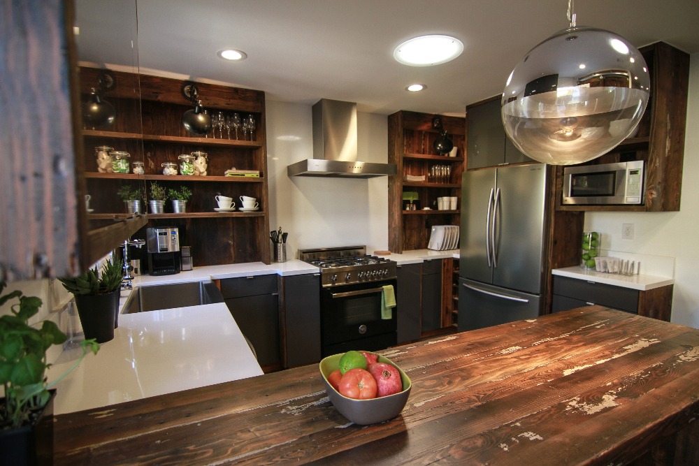 Kitchen example with 1 daylighting system